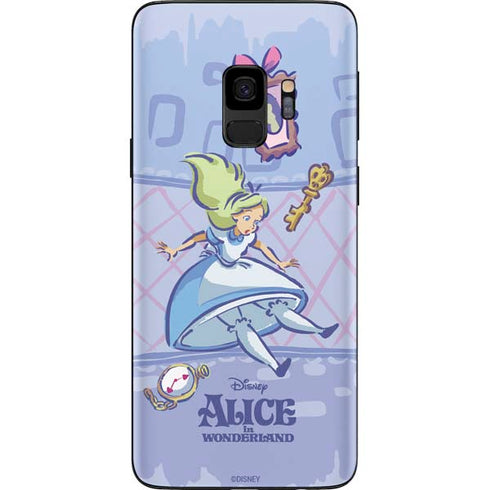 Disney Alice in Wonderland Falling down the Rabbit Hole Galaxy S9 Skin